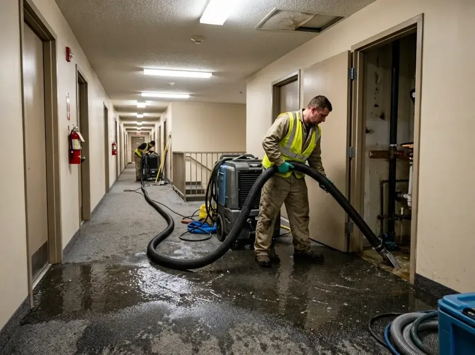 multi-unit-apartment-hallway-f-005 — frequently asked questions, Emergency Burst Pipe Water Extraction & Removal in Avon Lak…
